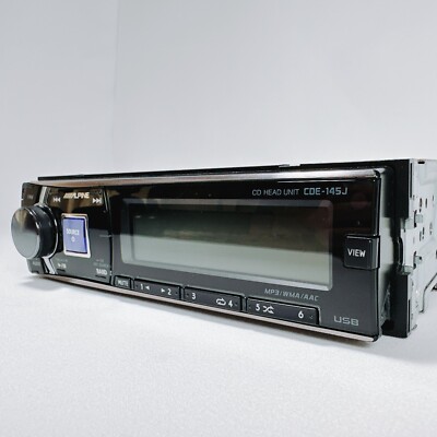 Alpine CDE-145J CD Player Car Stereo Audio Head Unit | 1 DIN