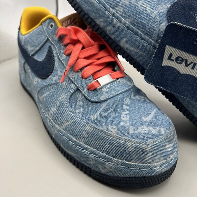 Size 12.5 Nike Air Force 1 Low x Levi's Exclusive Denim 2019 Owned