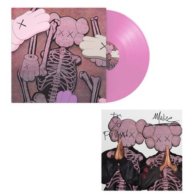 Clipse Let God Sort Em Out SIGNED INSERT PInk Vinyl Pusha T Malice