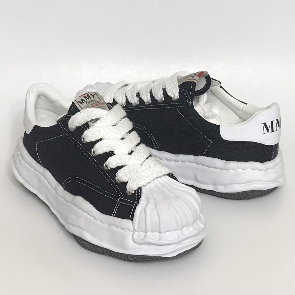 Maison Mihara Yasuhiro Blakey OG Sole Canvas Low-top Sneaker Black