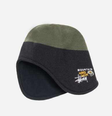 STUSSY & MOUNTAIN HARDWEAR EAR FLAP BEANIE OLIVE | eBay