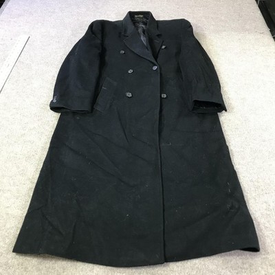 Christian Aujard Coat Mens Large 42 Cashmere Blend Double Breasted