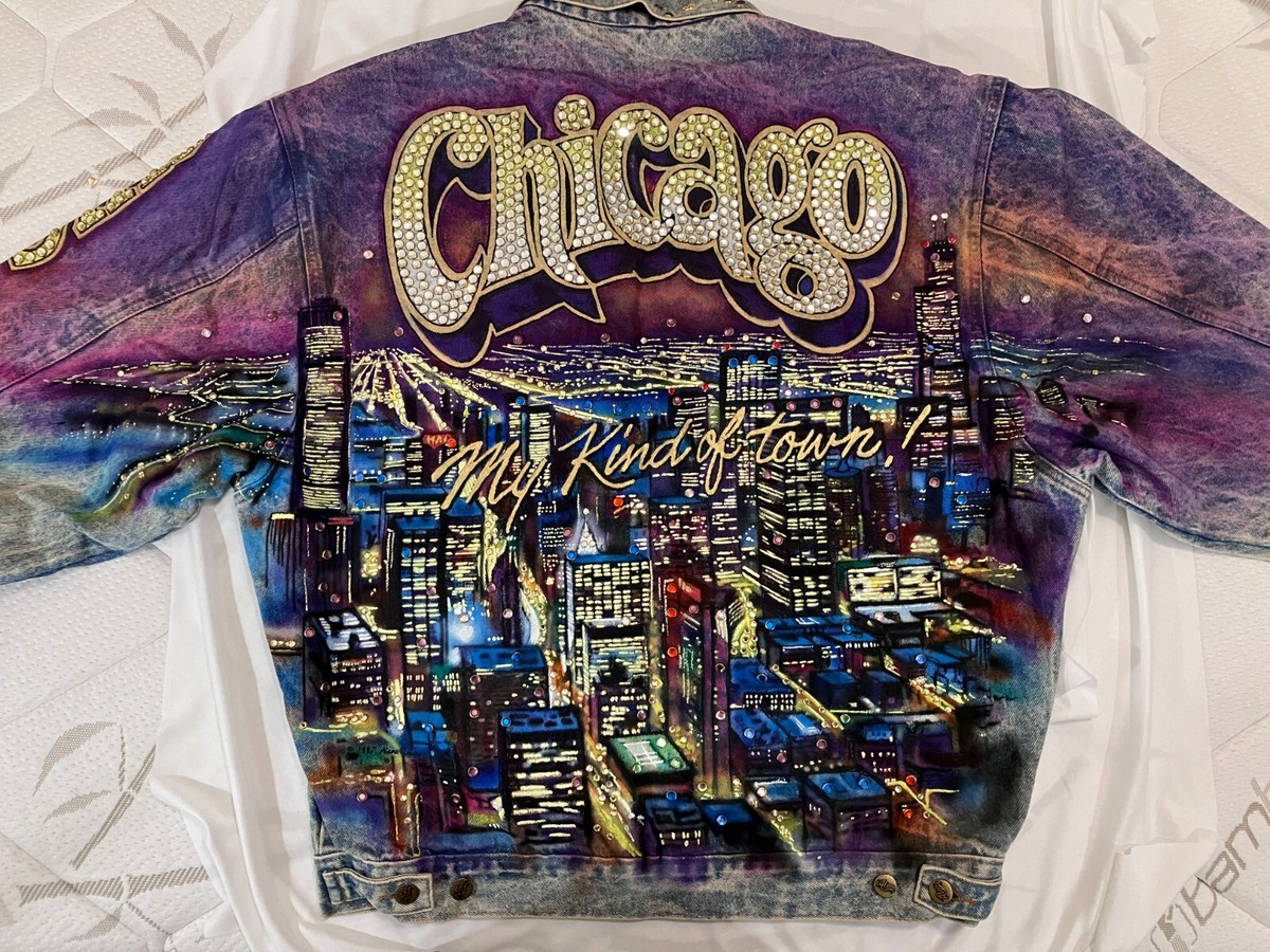 RARE Vintage 1987 Tony Alamo Denim Jacket Hand Painted Chicago | eBay