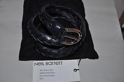 Authentic New Men's Neil Barrett Leather Buckle Belt,size L | eBay