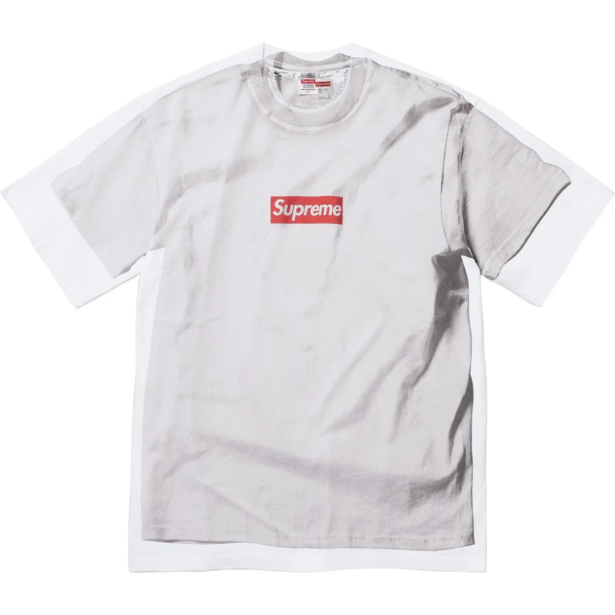 Supreme x MM6 Maison Margiela Box Logo Tee White (SS24KN49) Men's