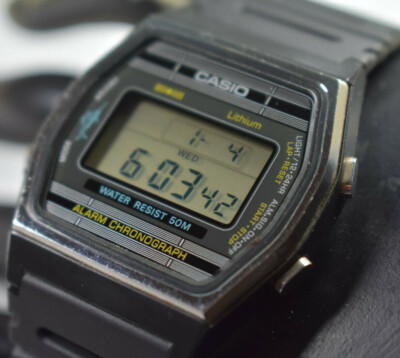 RARE! Casio Marlin W-21 (152) Vintage Men's Watch NEW BATTERY/NEW