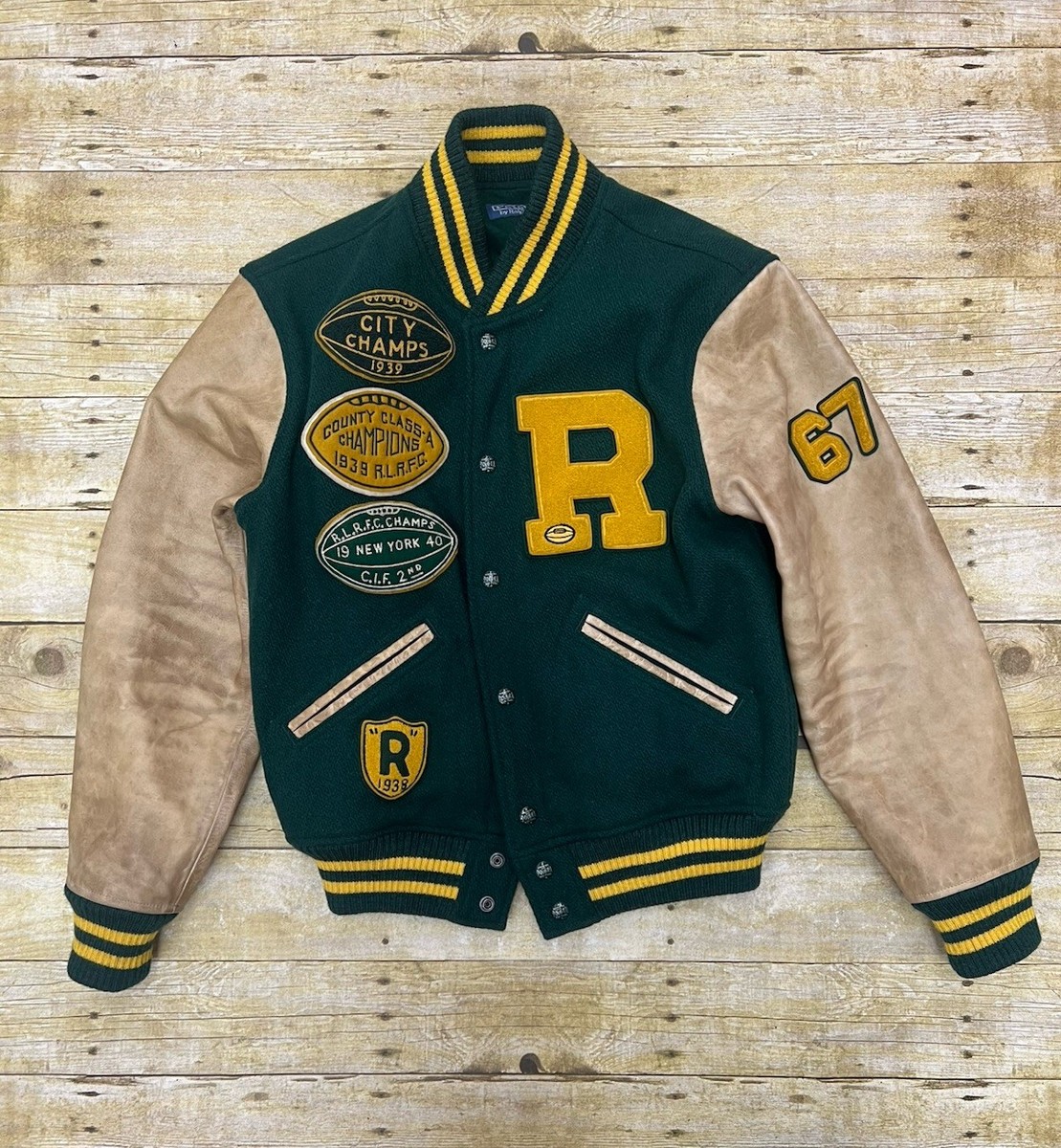 Ralph Lauren Polo Varsity Letterman Jacket | eBay
