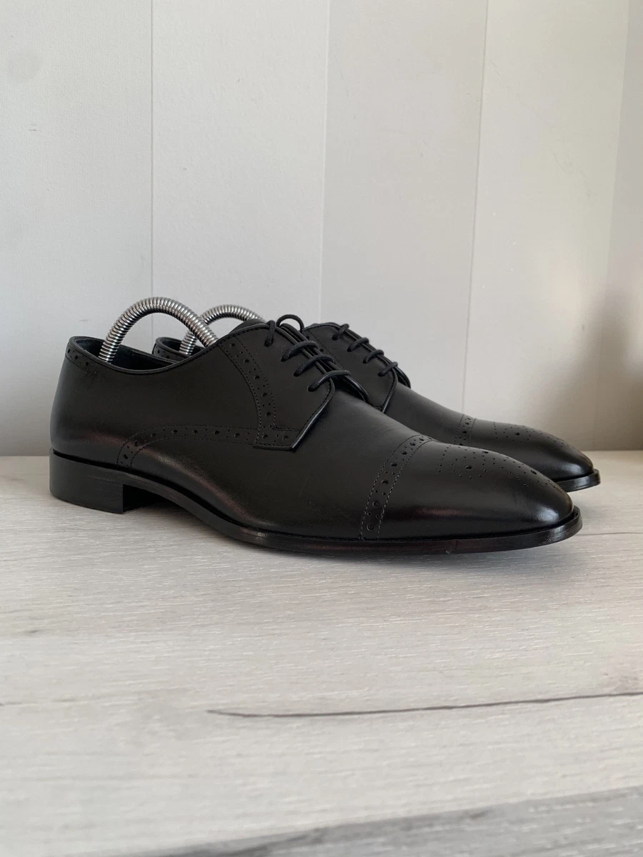 Emporio Armani Leather Upper Oxford Dress Shoes for Men for sale