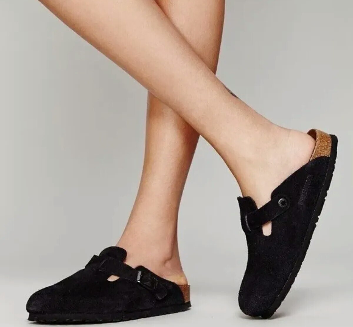 Birkenstock Unisex Boston Soft Footbed Womens Clogs Suede Size 39