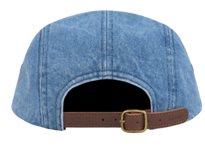 Supreme Washed Chino Twill Camp Cap Denim Blue (FW23) Box Logo