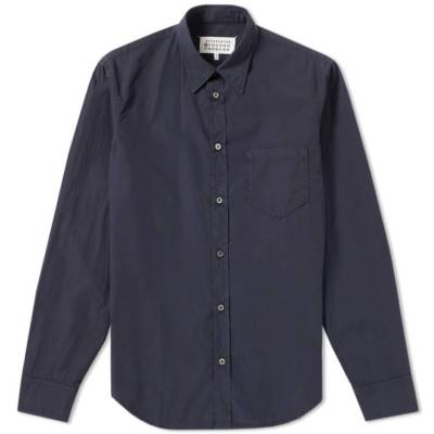 Maison Martin Margiela 10 garment basic navy button shirt l/s