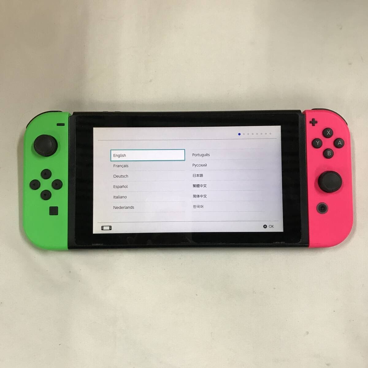 Nintendo Switch Console System Splatoon 2 Neon Pink/Neon Green