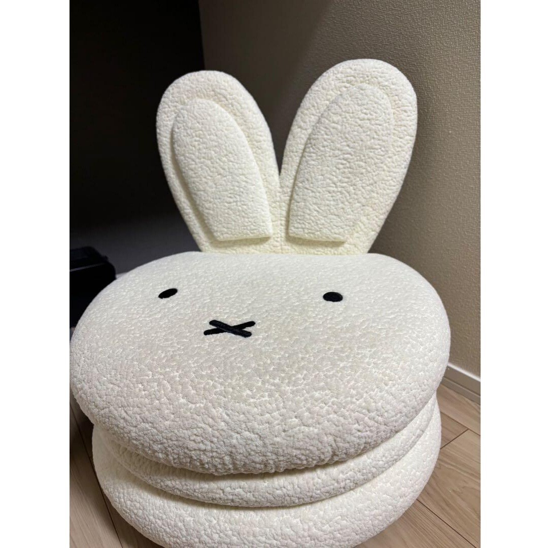 ミッフィー マカロンチェア ホワイト miffy ぬいぐるみ 椅子