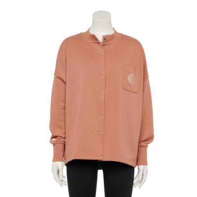 Nike Women's Blush Orange Pearl Femme French Terry Cardigan