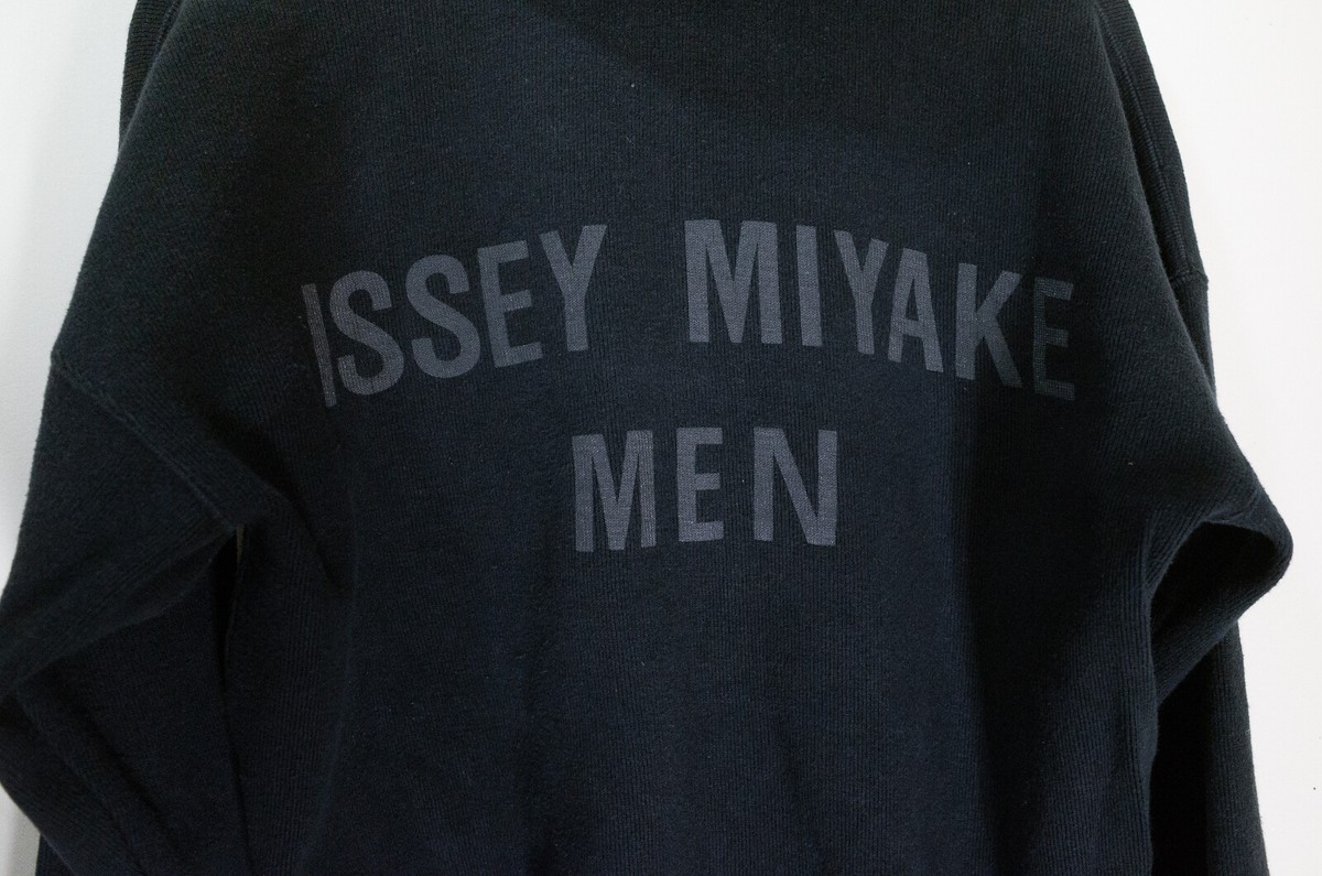 Issey Miyake Men Logo Hoodie Removable Hood | eBay