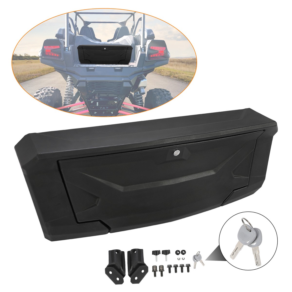 Tail Box For Kawasaki Teryx KRX 1000 2020-2025 Bed Enclosure Rear