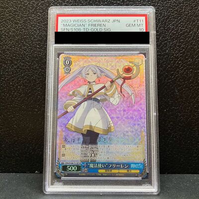 PSA 10 Weiss Schwarz Magician Frieren SP Signature Beyond