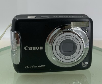 Canon PowerShot A480 10.0MP Digital Camera BLACK NO CHARGER NO