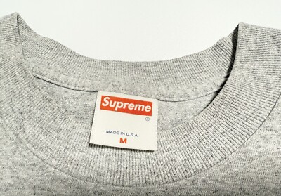 supreme paisley box logo tee 2001 Grey M | eBay
