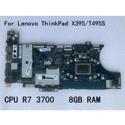 Original Lenovo ThinkPad X395 T495S Motherboard Rz7-3700U RAM 8G