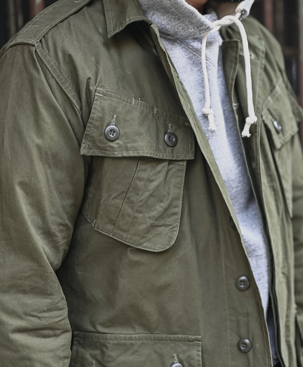 1963 1st Model Tropical Jungle Fatigue Jacket Bronson Mfg. USA