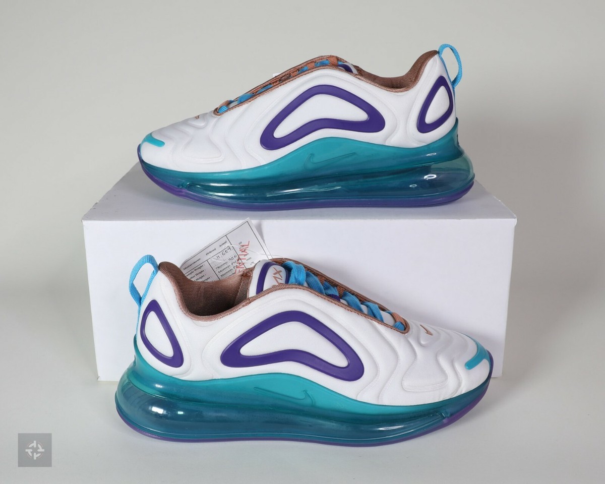Nike Air Max 720 Teal Purple White SAMPLE Shoes Women's Size 7
