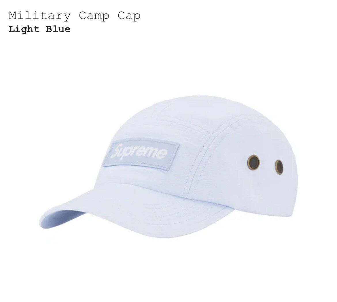Brand New Supreme Military Camp Cap SNY 94th FS - Light Blue - OS