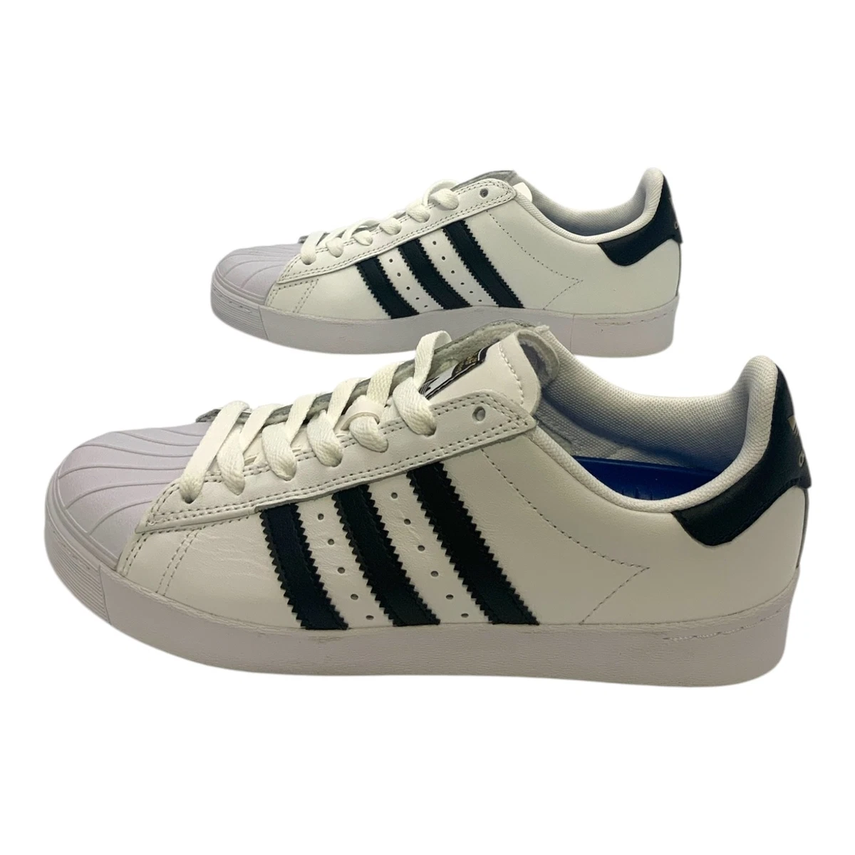 adidas Superstar Vulc ADV White Black | eBay