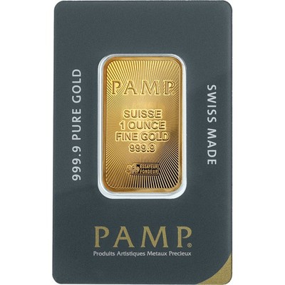 1 oz Gold Bar - PAMP Suisse - 999.9 Fine in Sealed Assay | eBay