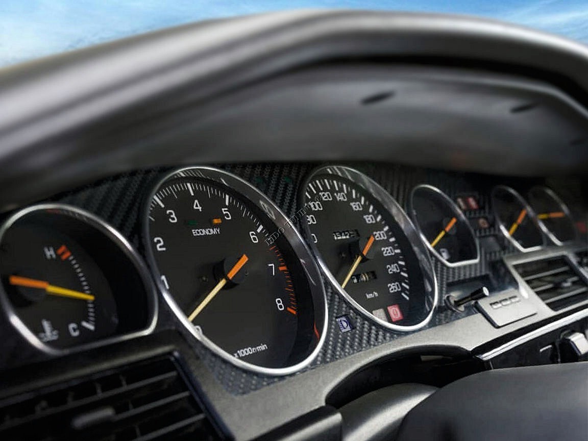 For Toyota Supra MK3 1986-1993 Polished Aluminum Dashboard Trim