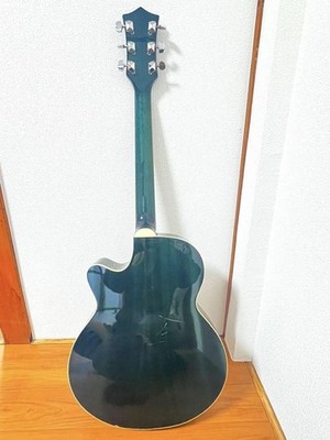 Electric Acoustic Guitar Mavis CS-100E-SBU Blue-Green Made in