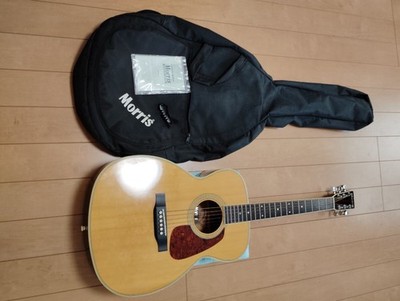 Acoustic Guitar Morris MF-207 Natural Made in Korea with Soft Case