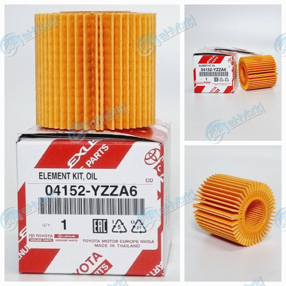 GENUINE TOYOTA AURIS 1.6L OIL FILTER 2007 TO 2018 OEM 04152-3701