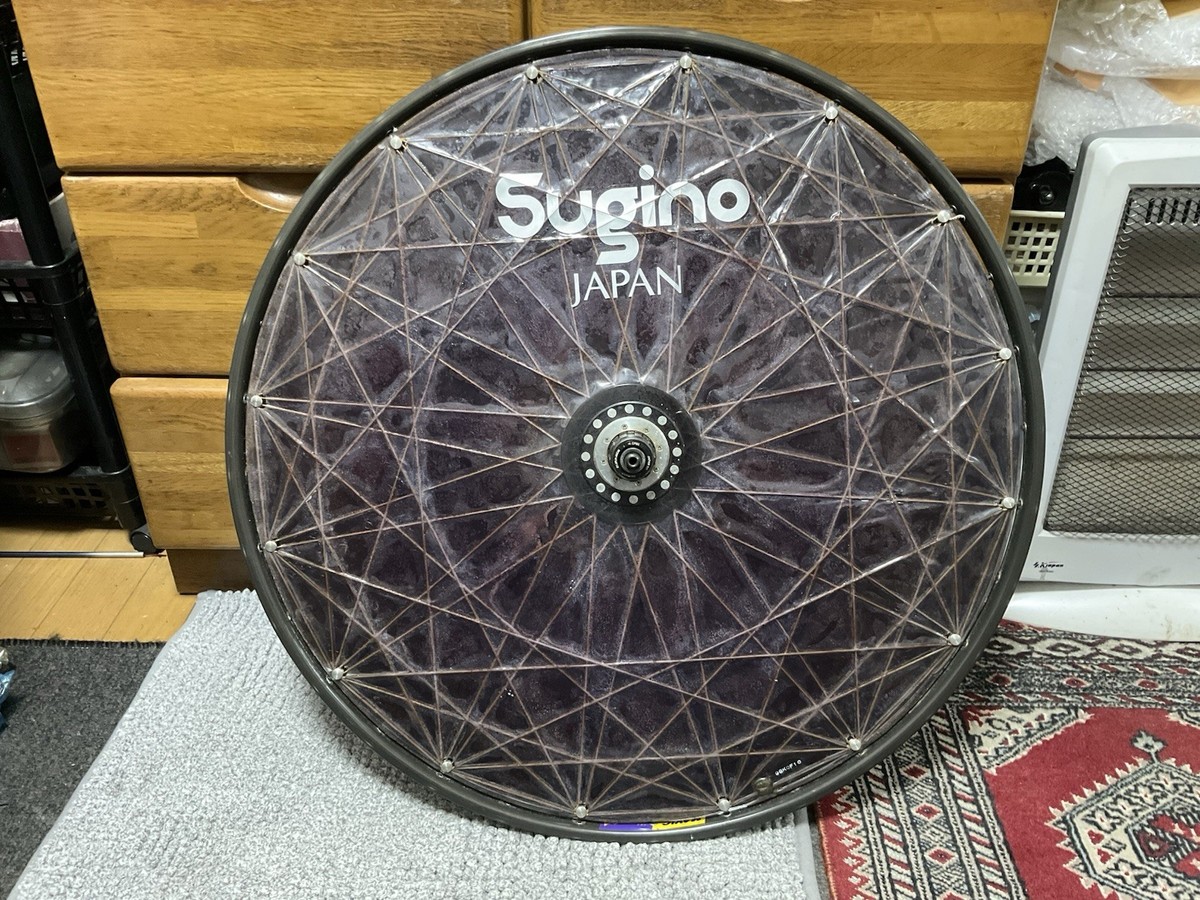 Vintage Sugino Tension Disc Rear Wheel 700c Tubular Rare Triathlon