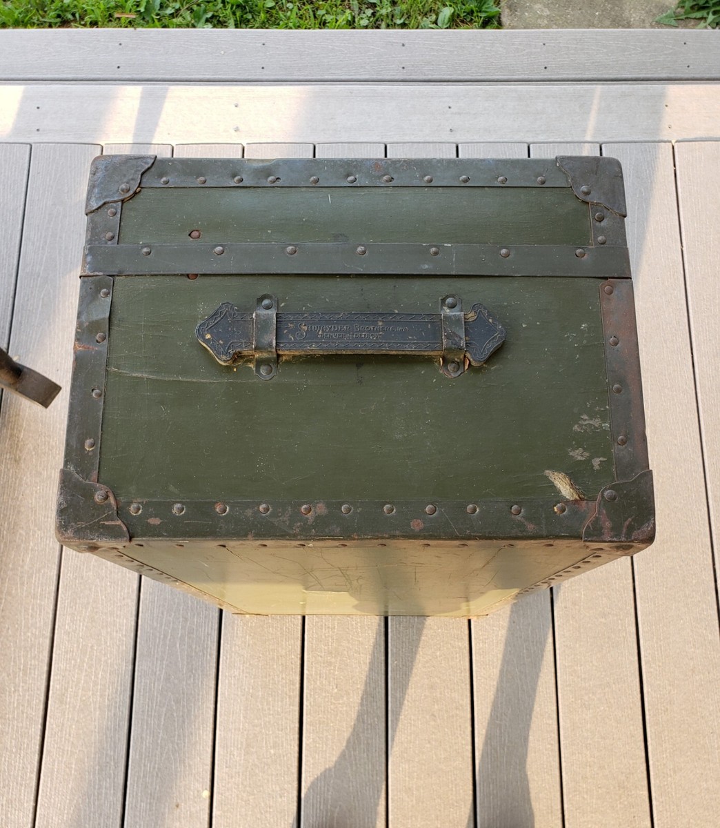 WWII Samson Shwayder Brothers Denver Detroit Company Trunk | eBay