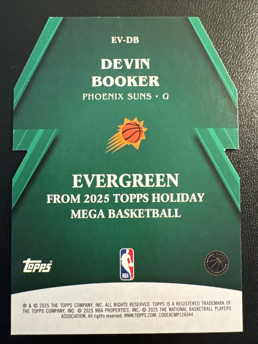 2025-26 Topps Holiday Devin Booker Evergreen Insert #EV-DB Suns | eBay