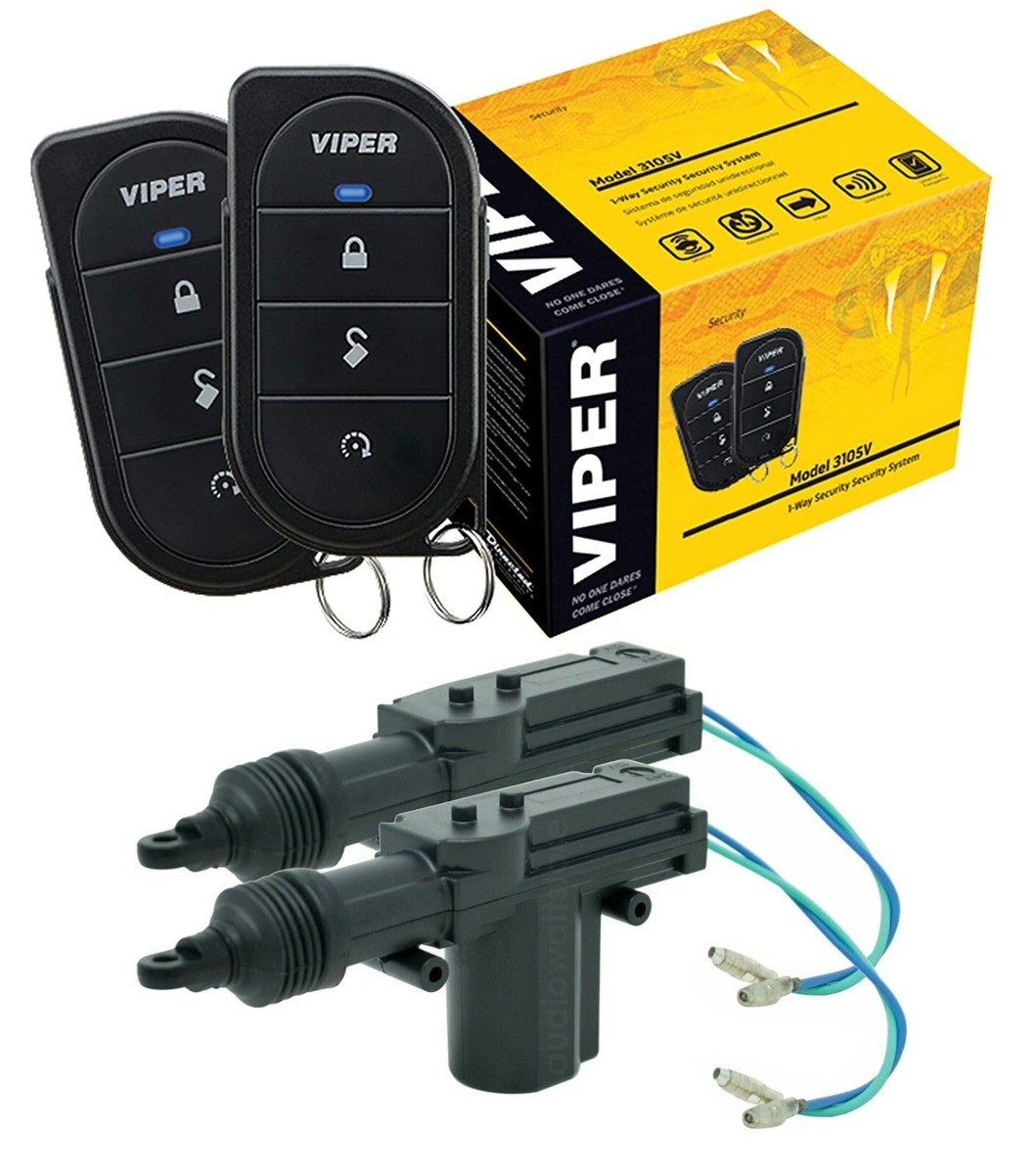 Viper 3105V 1-Way Security System w/ Keyless Entry + 2x Universal
