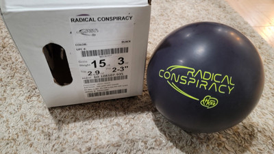 Radical Conspiracy Bowling Ball 1st Quality | 15 Pounds | 2-3