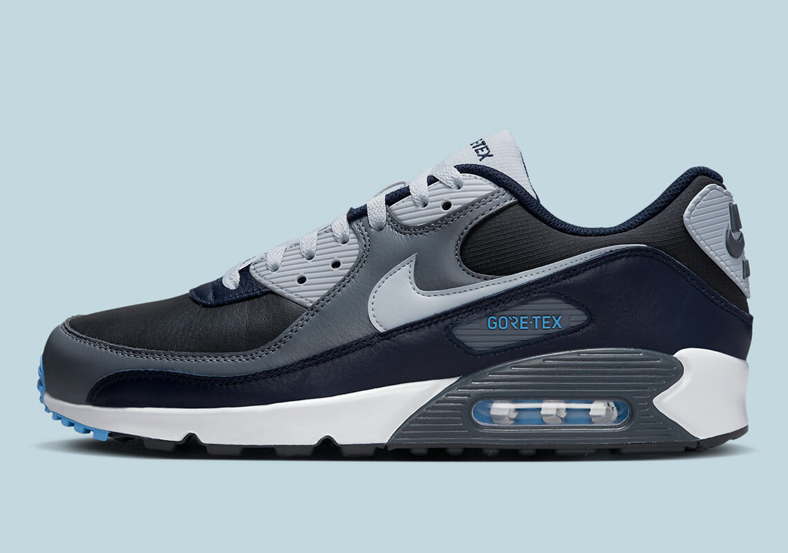 Nike Air Max 90 GTX Gore-Tex Obsidian Blue Anthracite Platinum