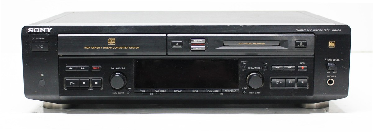 Sony MXD-D3 CD to MiniDisc MD Recorder Player Deck W Remote Fully