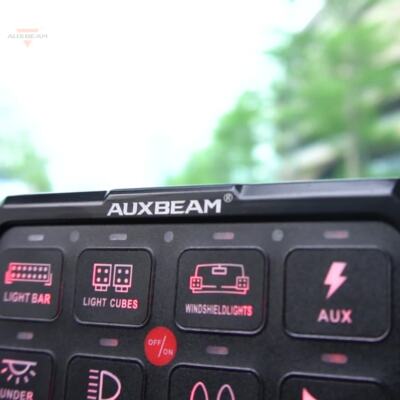 AUXBEAM RGB 8 Gang Light Switch Panel Circuit Control For Can-Am