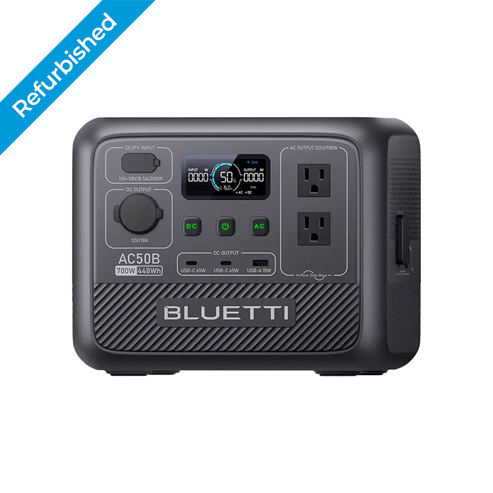 BLUETTI AC50B 700W 448Wh Portable Power Station LiFePO4 for Road