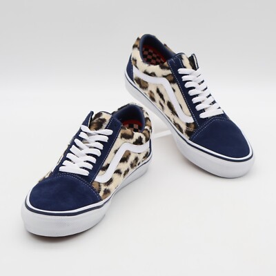 Size 7.5 - Supreme x Vans Skate Old Skool Leopard Pack - Navy for