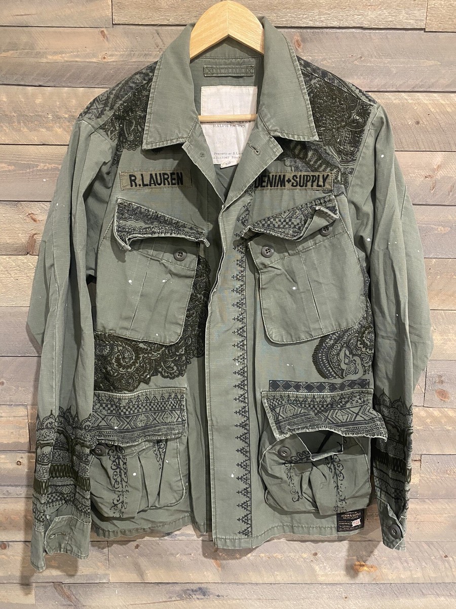 Denim & Supply Ralph Lauren M-65 Jacket Size M Pattern | eBay
