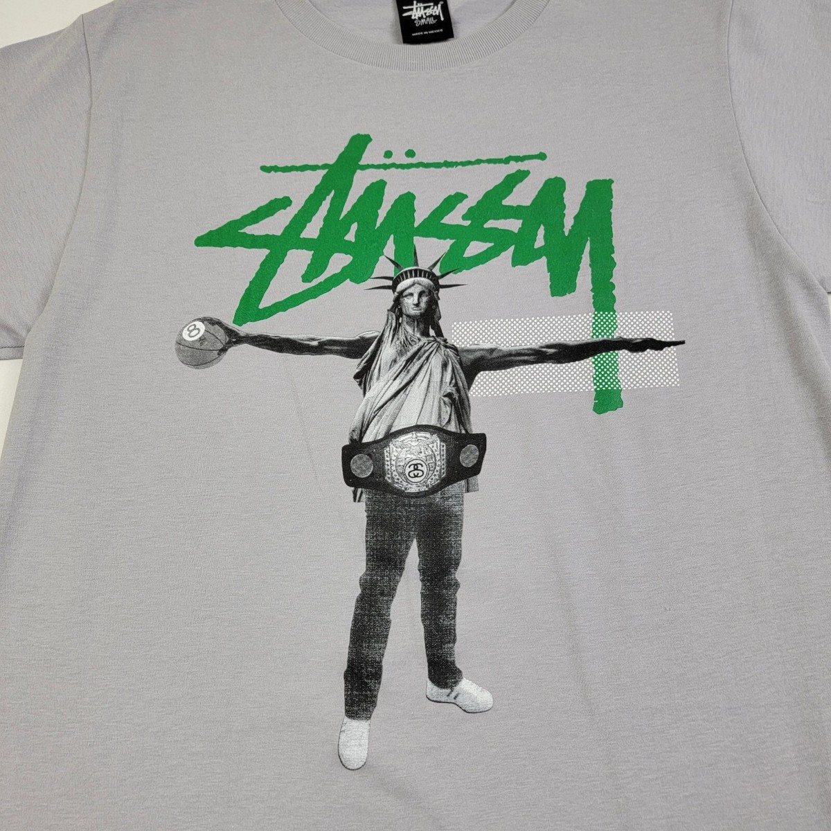 Stussy Statue of Liberty Basketball Jordan Wrestling Mens S 20x26
