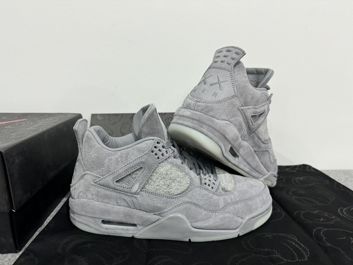Jordan 4 Retro x KAWS Cool Grey 2017 Men's US 8 Brand New