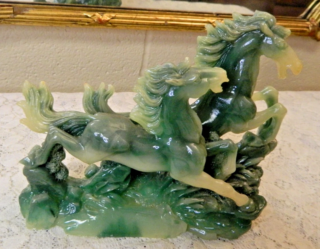 马复古原始玉石古董中国雕塑、雕像| eBay