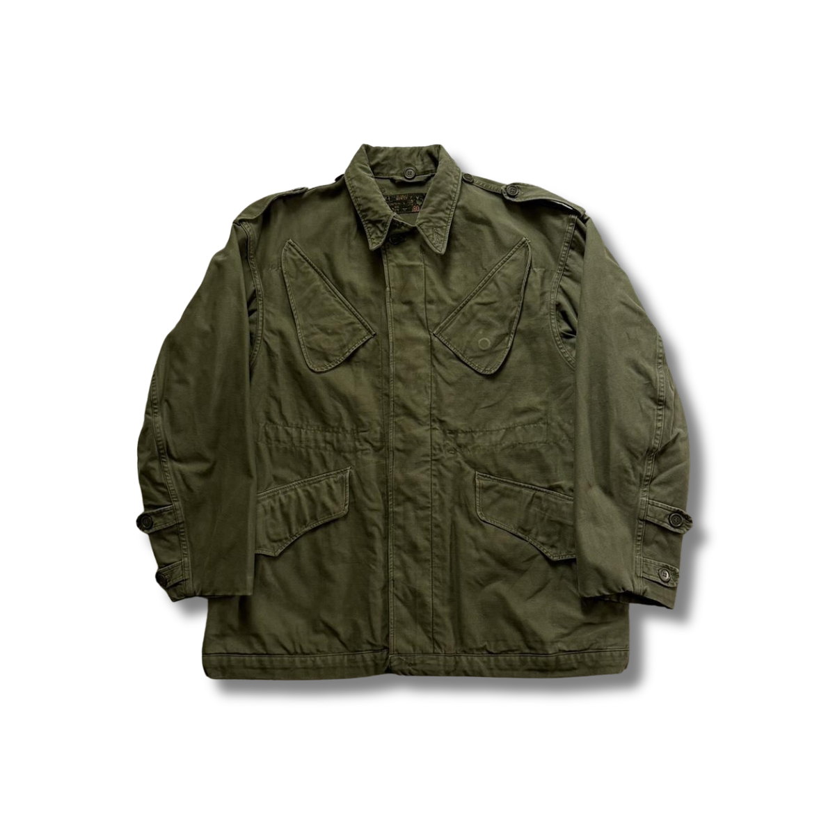 60s Military Vinvtage 1966 Dated Dutch Army Seyntex KL Khaki