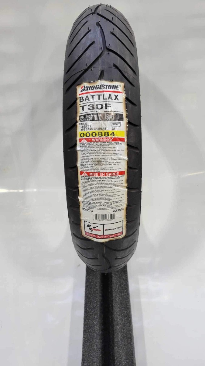 BRIDGESTONE BATTLAX T30F 120/70ZR17 58W FRONT MOTORCYCLE TIRE | eBay