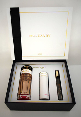 PRADA CANDY KISS Eau de Parfum 2.7oz/80ml Spray ~ 3 Piece Gift Set